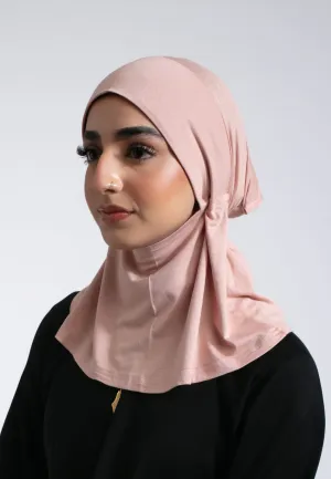 Full Coverage Hijab Cap - Flamingo
