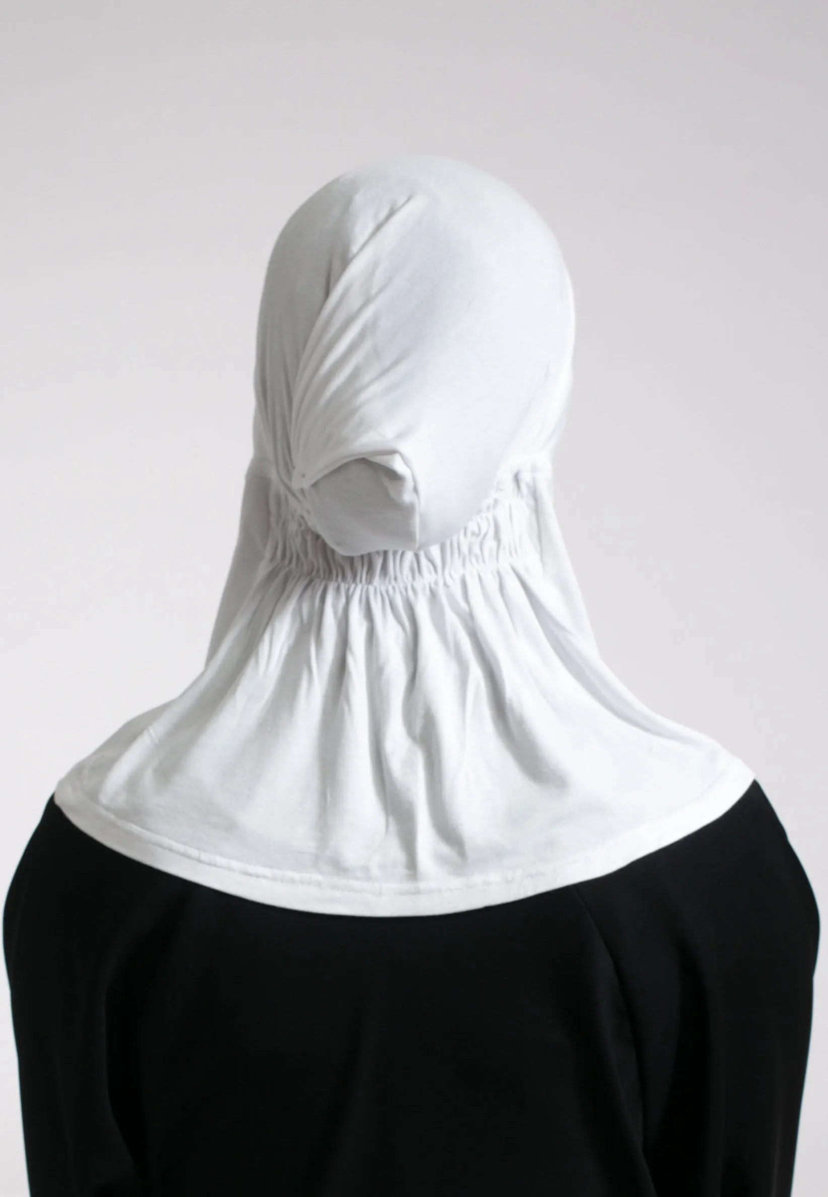 Full Coverage Hijab Cap - Jasmine White