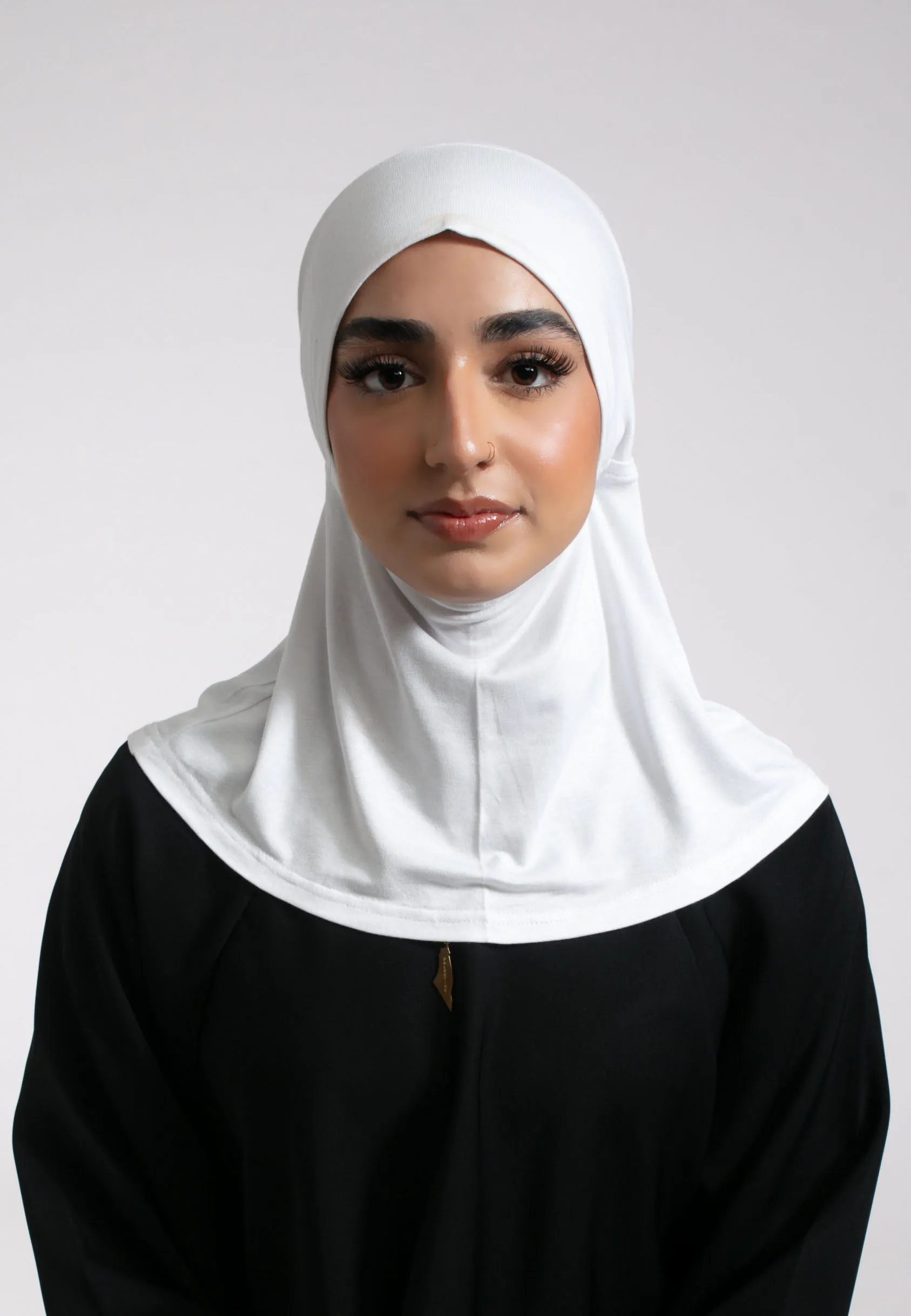 Full Coverage Hijab Cap - Jasmine White