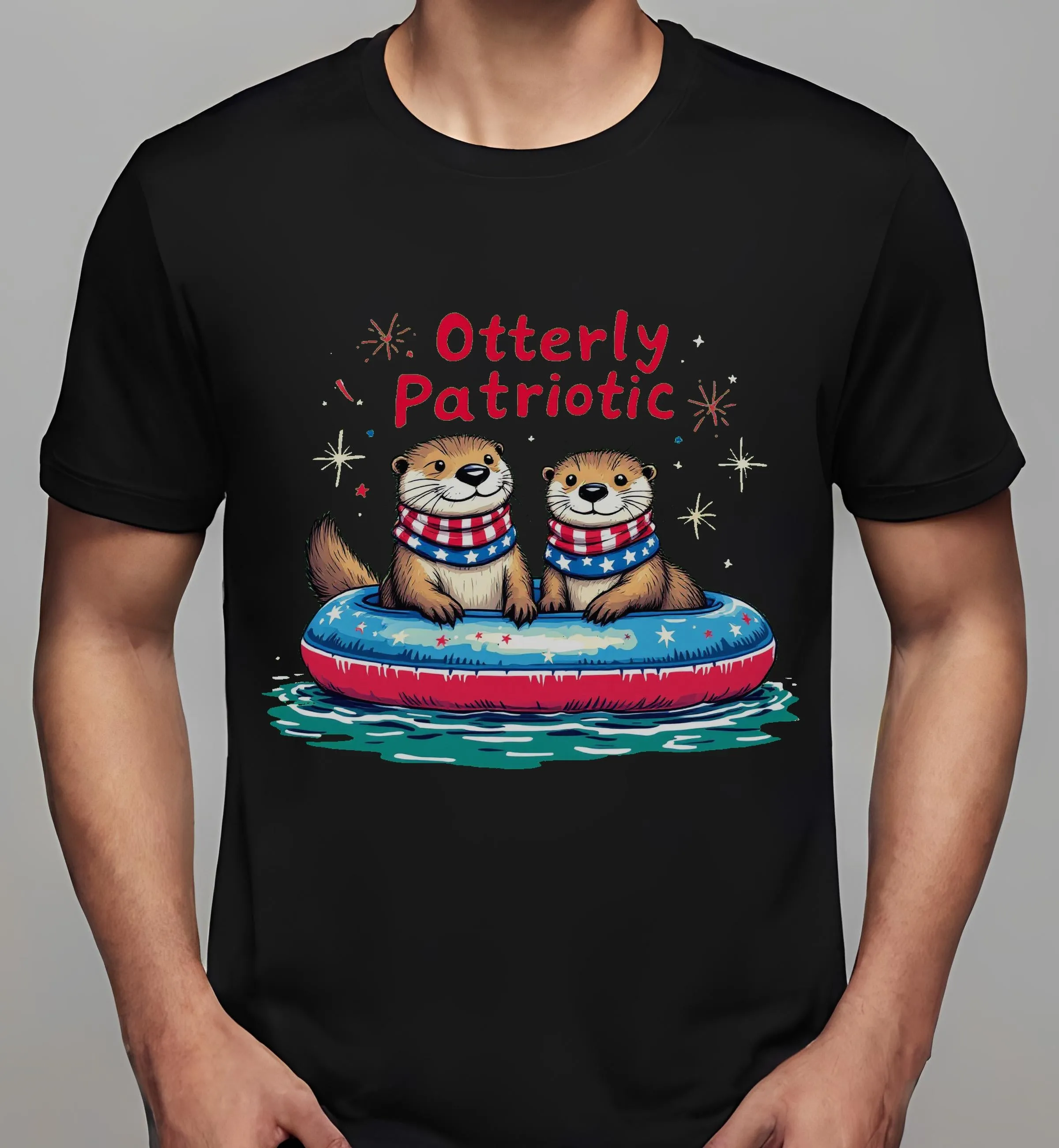 funny fourth of july: Otterly Patriotic | Classic T-Shirt (Unisex)