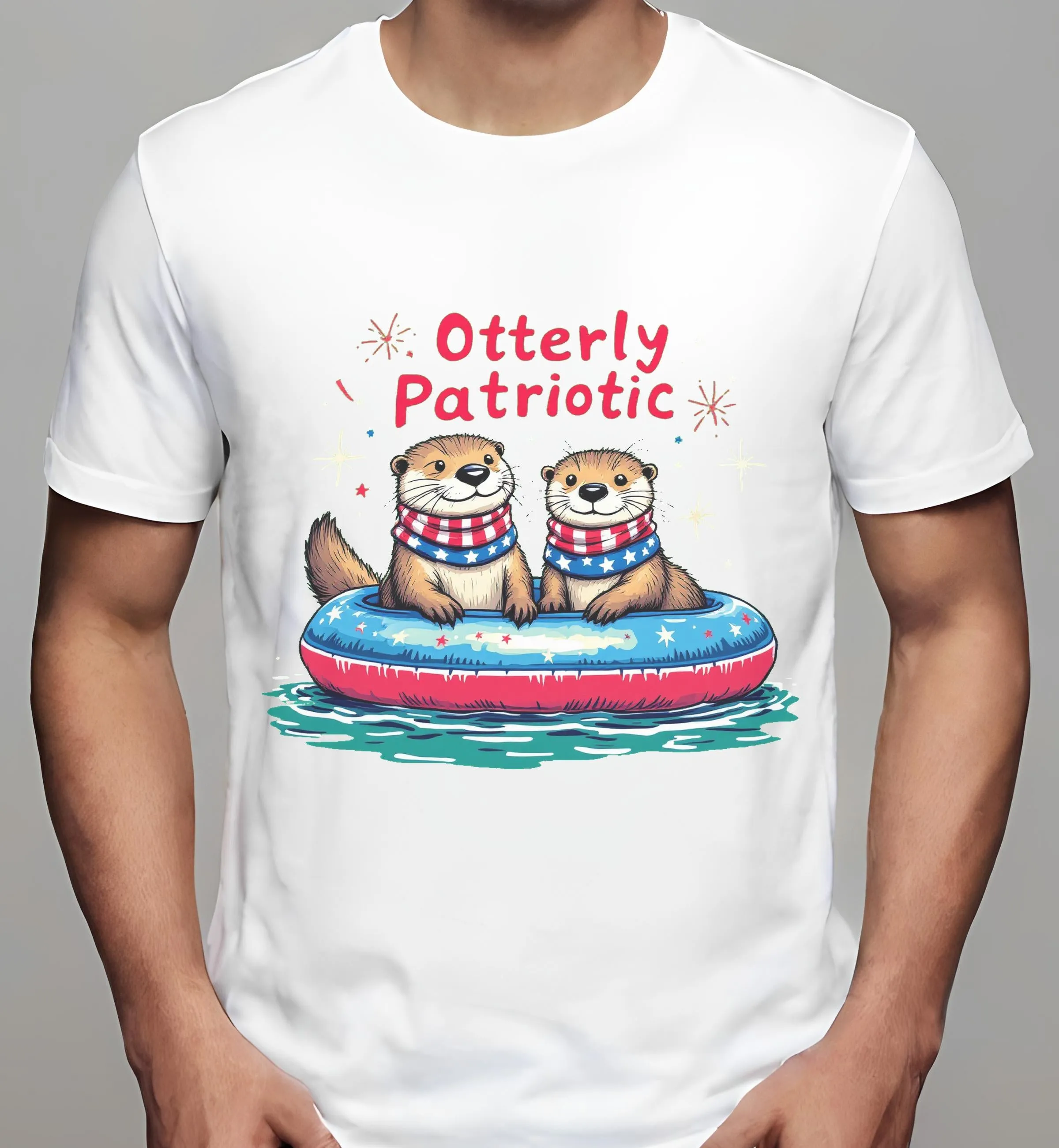 funny fourth of july: Otterly Patriotic | Classic T-Shirt (Unisex)