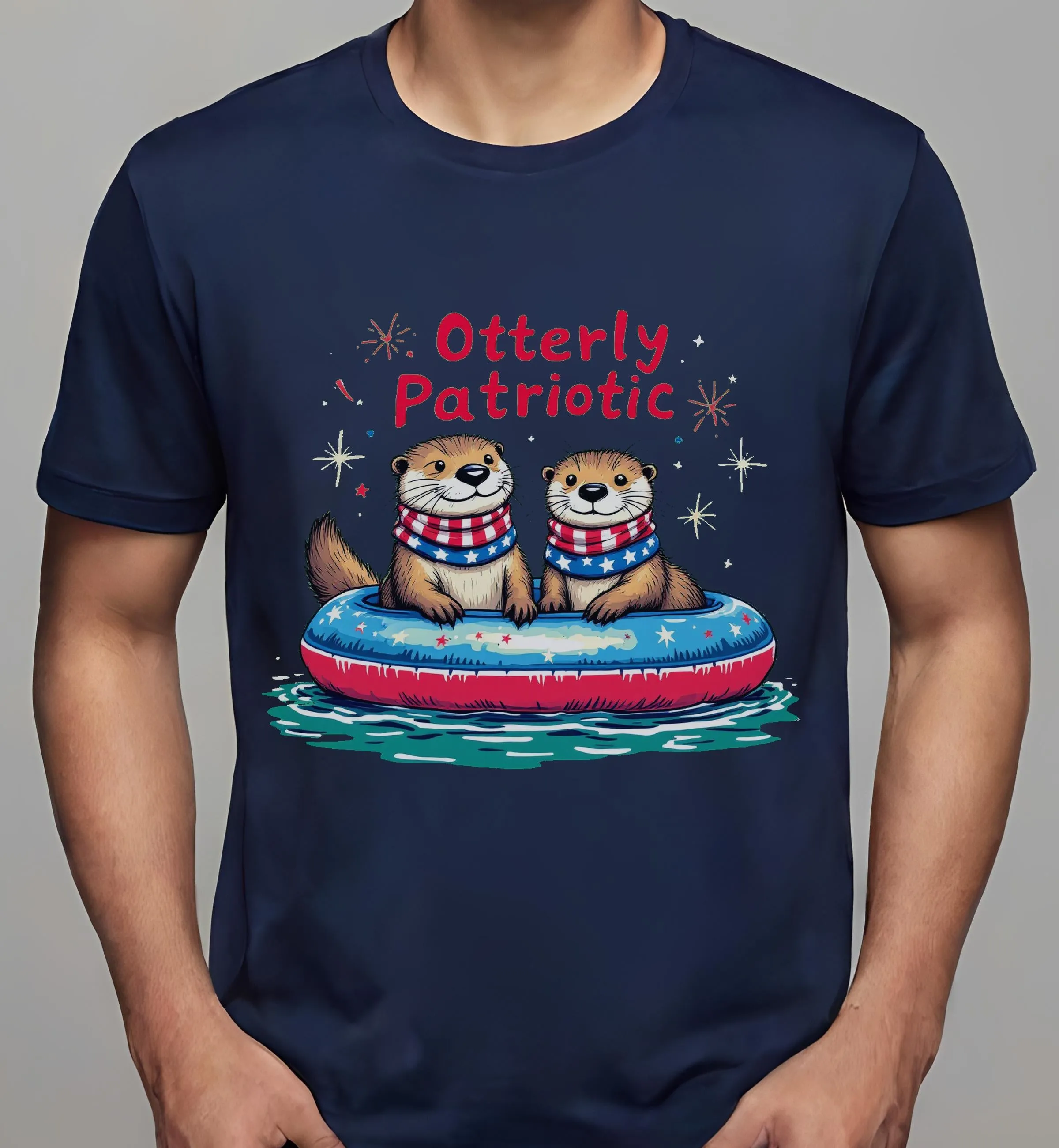 funny fourth of july: Otterly Patriotic | Classic T-Shirt (Unisex)
