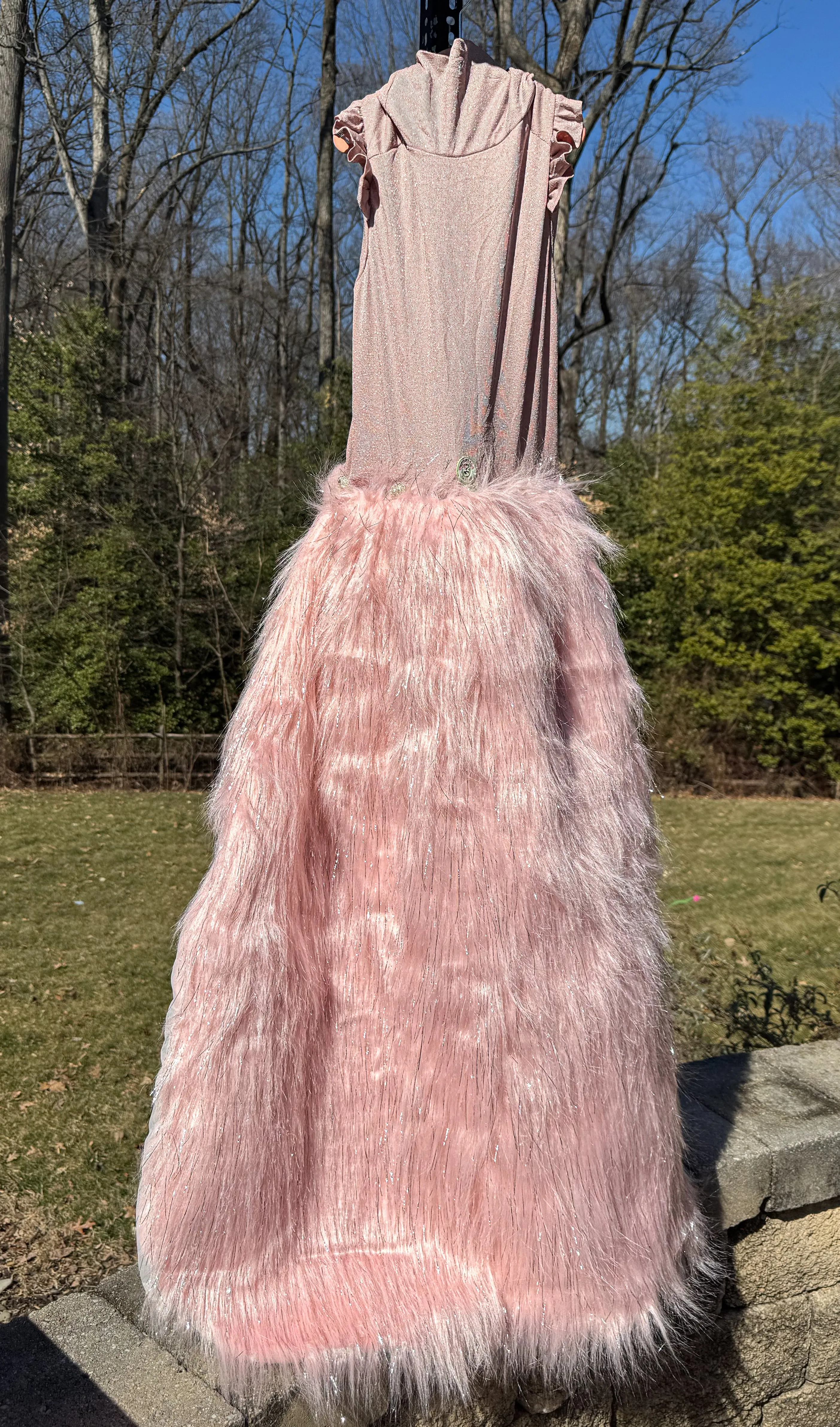Furry Fairy-Tail Gala Dog Gown - 2 Styles WITH & WITHOUT Attachable Train