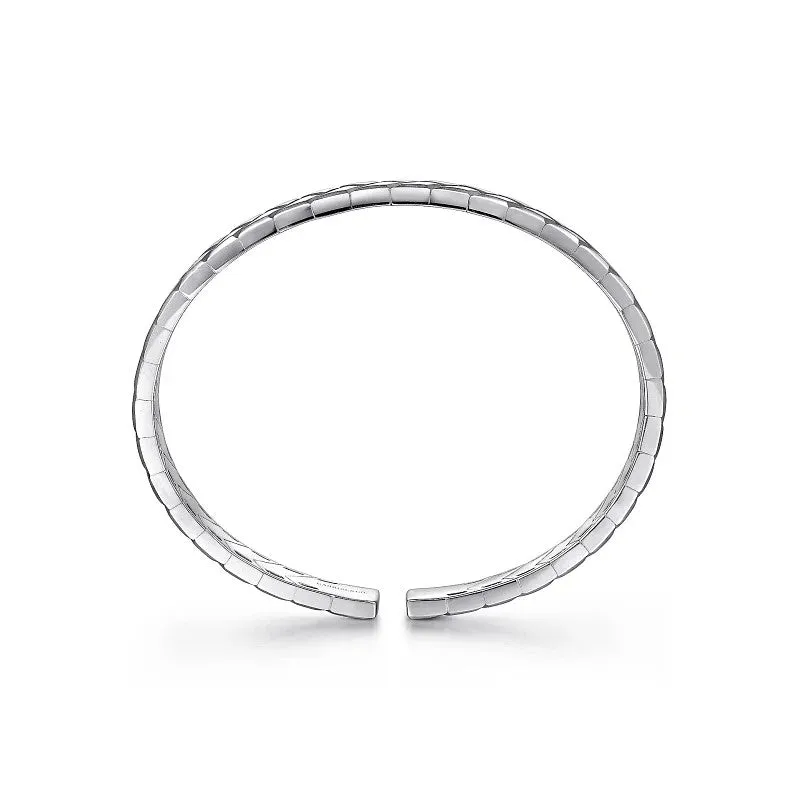 Gabriel & Co. Open Herringbone Cuff Bangle