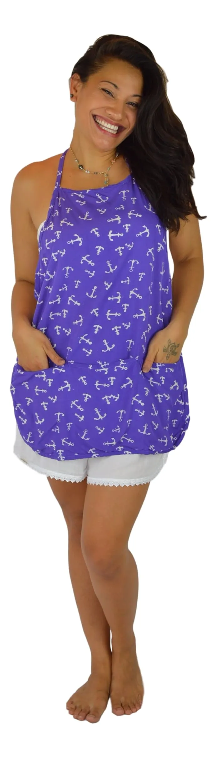 Galley World - Galley World Apron - Anchor - Purple