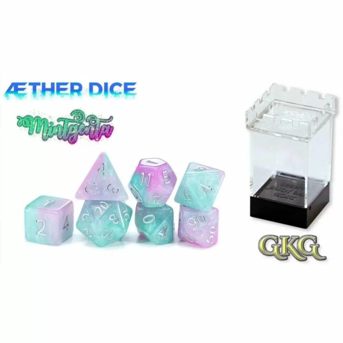 Gatekeeper Aether Dice (Mintgenta)