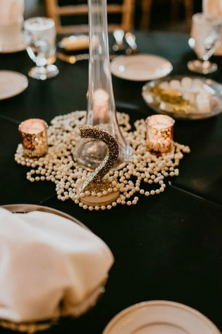 Gatsby Glitter Table Numbers
