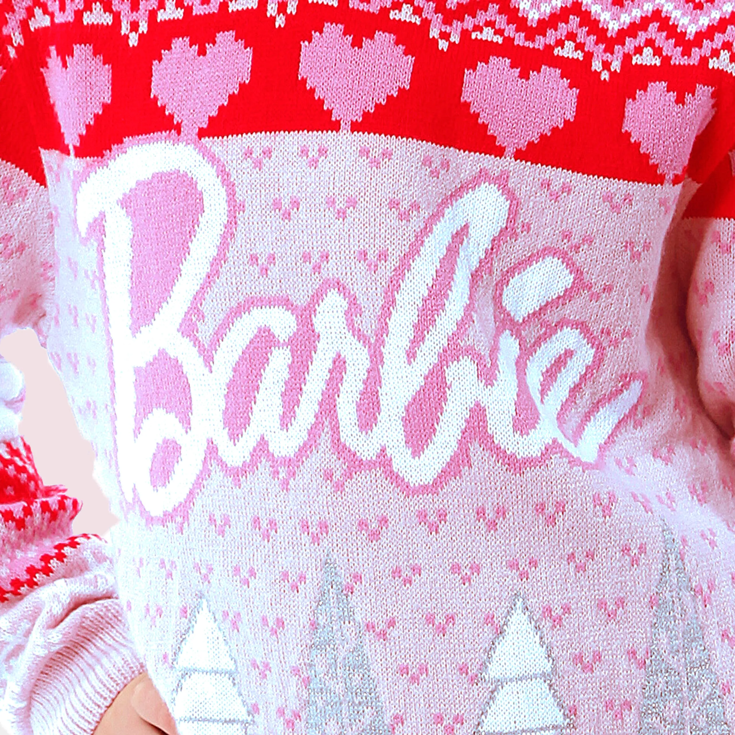 Girls Barbie Christmas Jumper