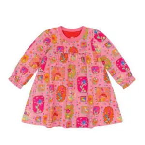 Girls Pink Fairy Robots Dress