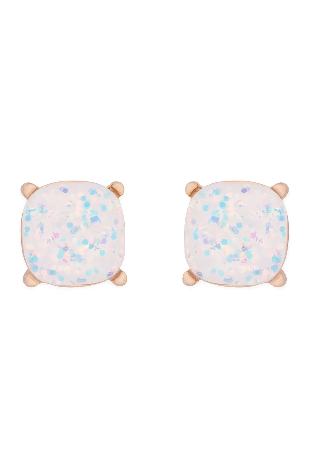 Glitter Epoxy Stud Earrings- 13 Colors