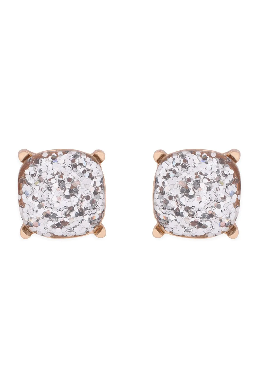 Glitter Epoxy Stud Earrings- 13 Colors