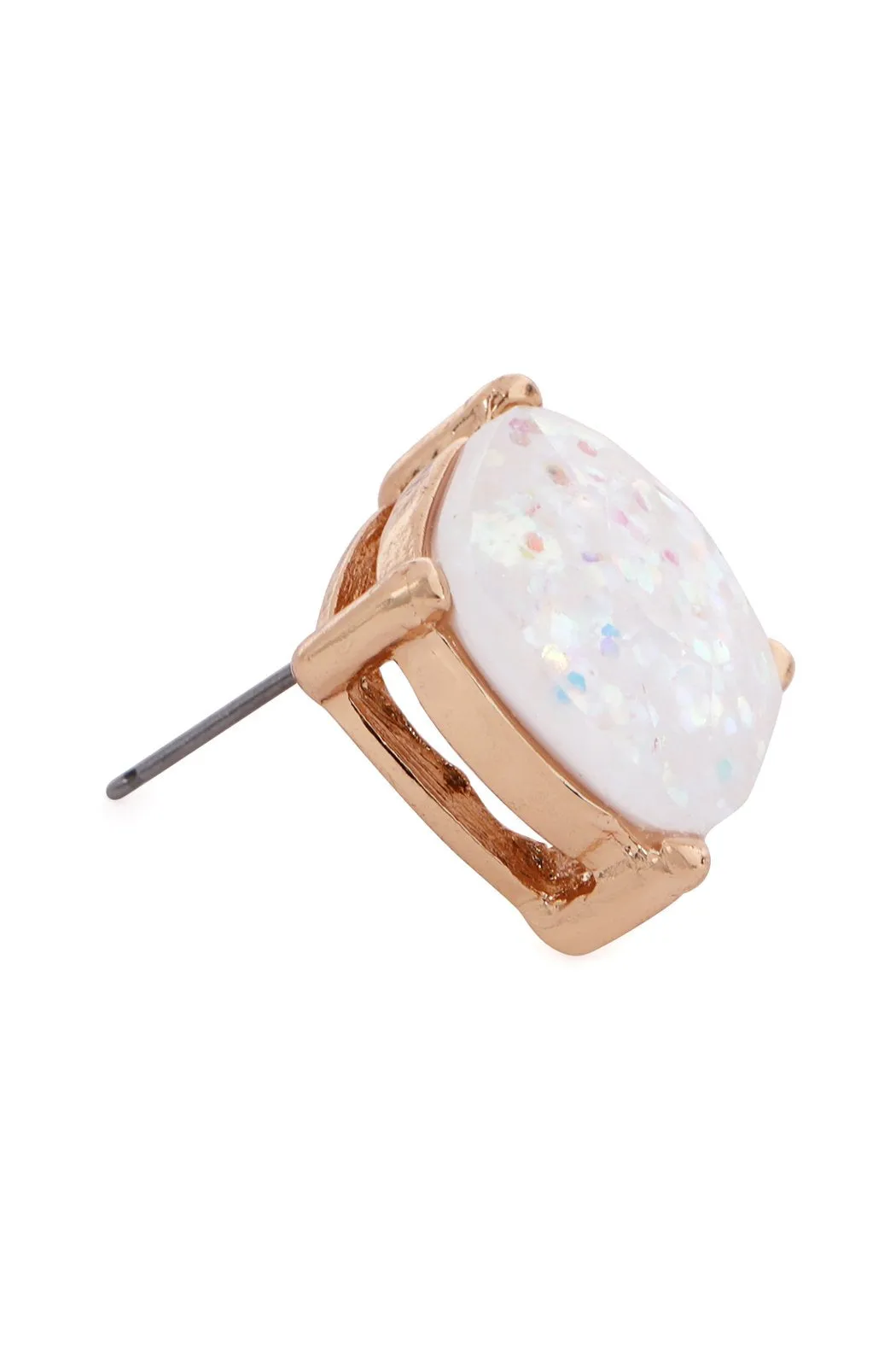 Glitter Epoxy Stud Earrings- 13 Colors