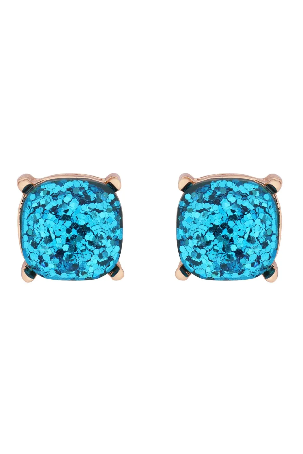 Glitter Epoxy Stud Earrings- 13 Colors