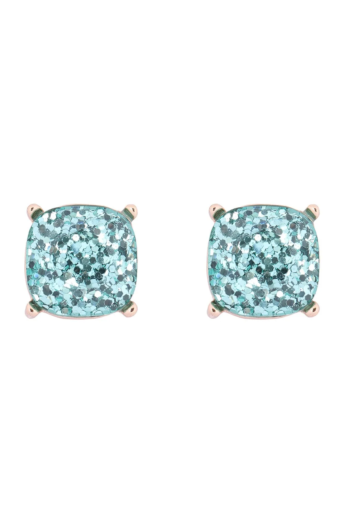 Glitter Epoxy Stud Earrings- 13 Colors