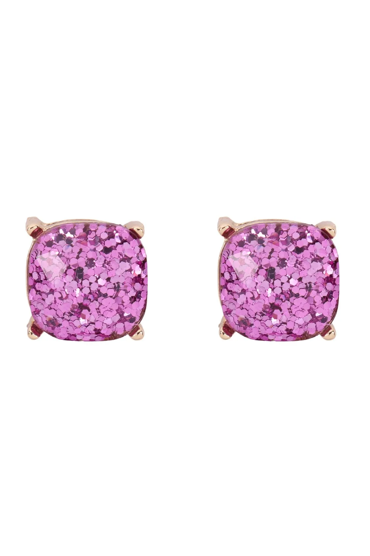 Glitter Epoxy Stud Earrings- 13 Colors