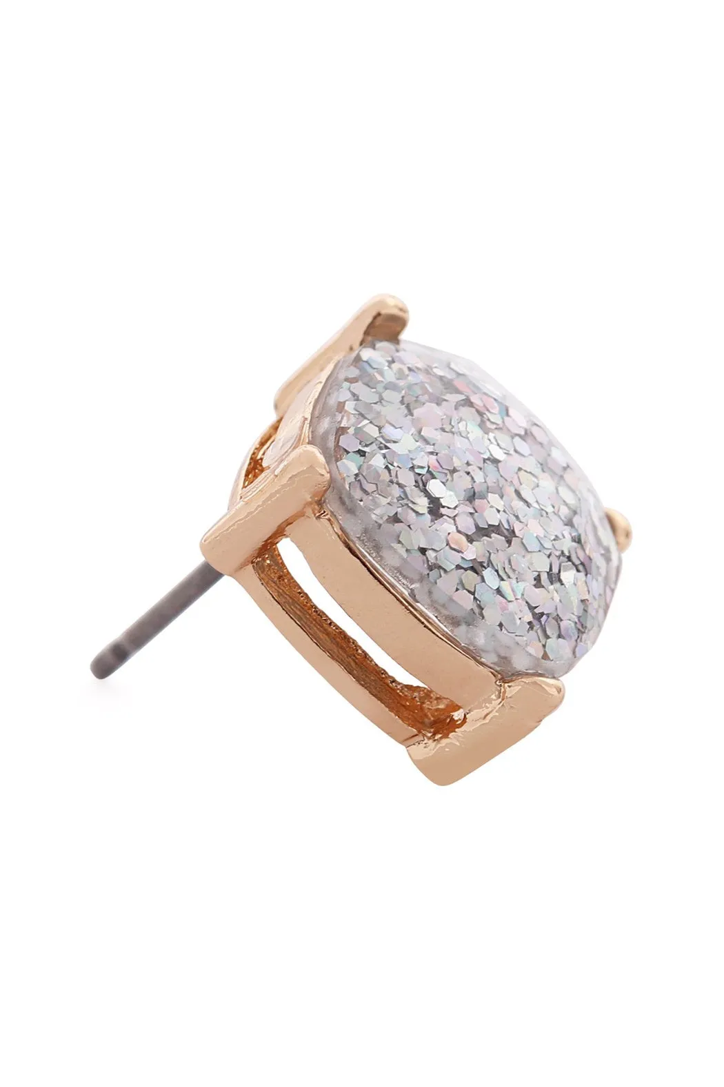 Glitter Epoxy Stud Earrings- 13 Colors