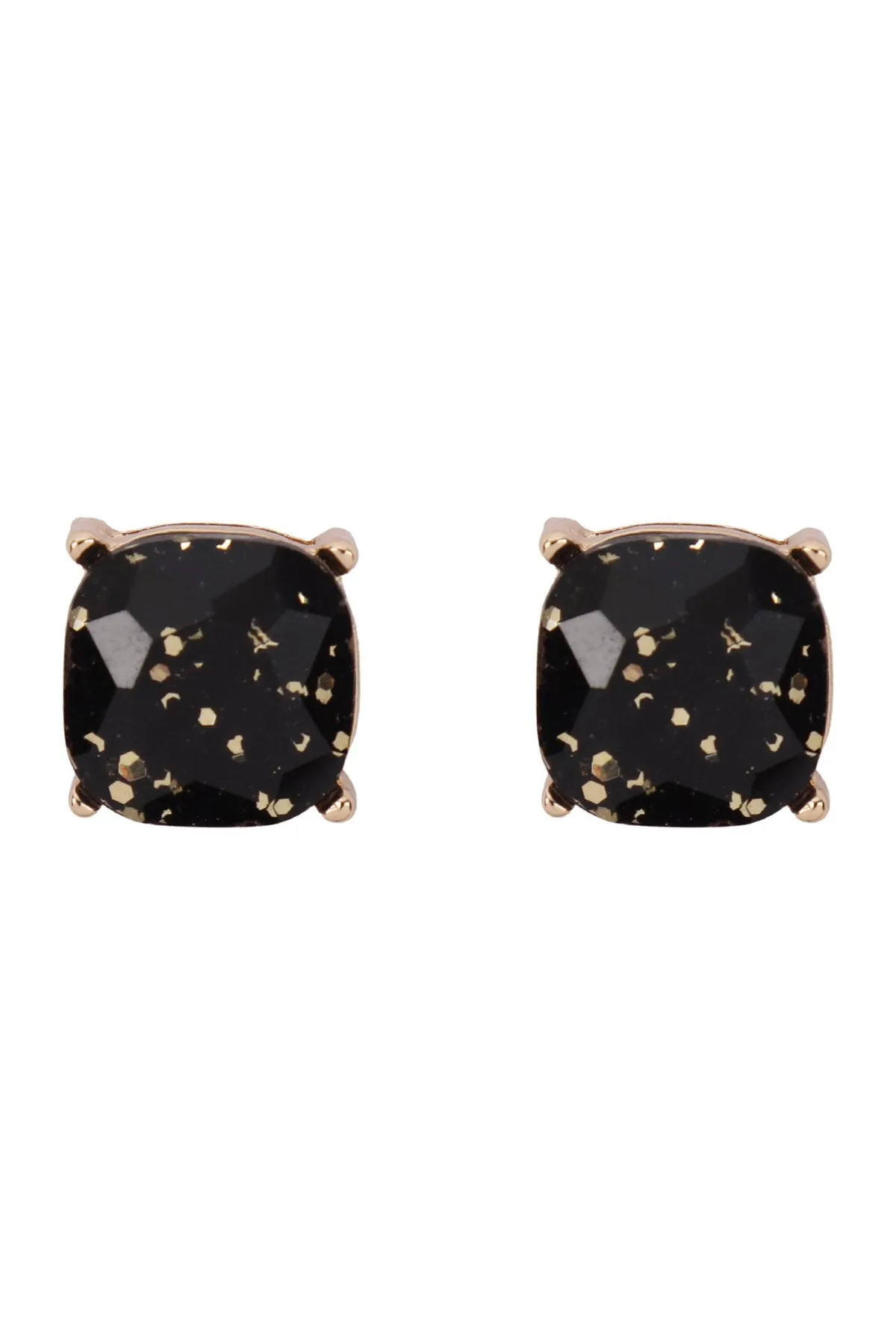 Glitter Epoxy Stud Earrings- 13 Colors