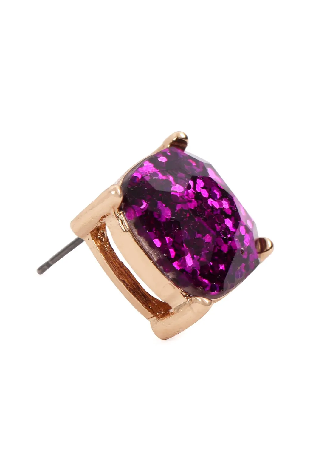 Glitter Epoxy Stud Earrings- 13 Colors