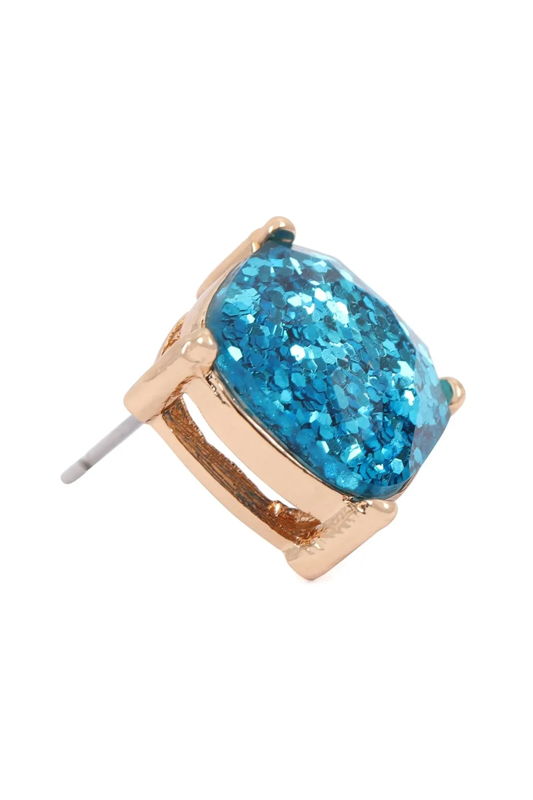 Glitter Epoxy Stud Earrings- 13 Colors