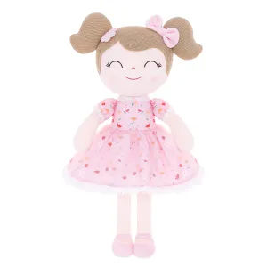 Gloveleya 16-inch Baby Doll Girl Gift Garden Pink Flower Girls Dolls Pink
