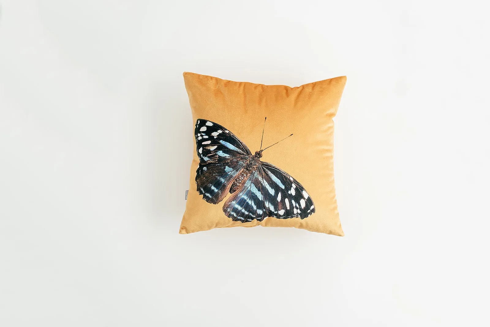 Golden Velvet Butterfly Pillow, College Student Gift, Boho Throw Pillow, Mother's Day Gift,Christmas Gift
