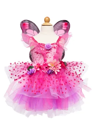Great Pretenders Fairy Blooms Deluxe Dress & Wings, Hot Pink/Lilac, Size 5-6