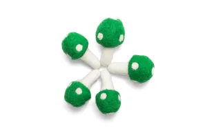Handcrafted Felt Mushrooms – Playful, Colorful, and Unique Decor
