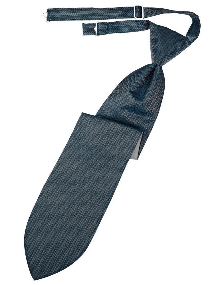 Haze Blue Herringbone Necktie