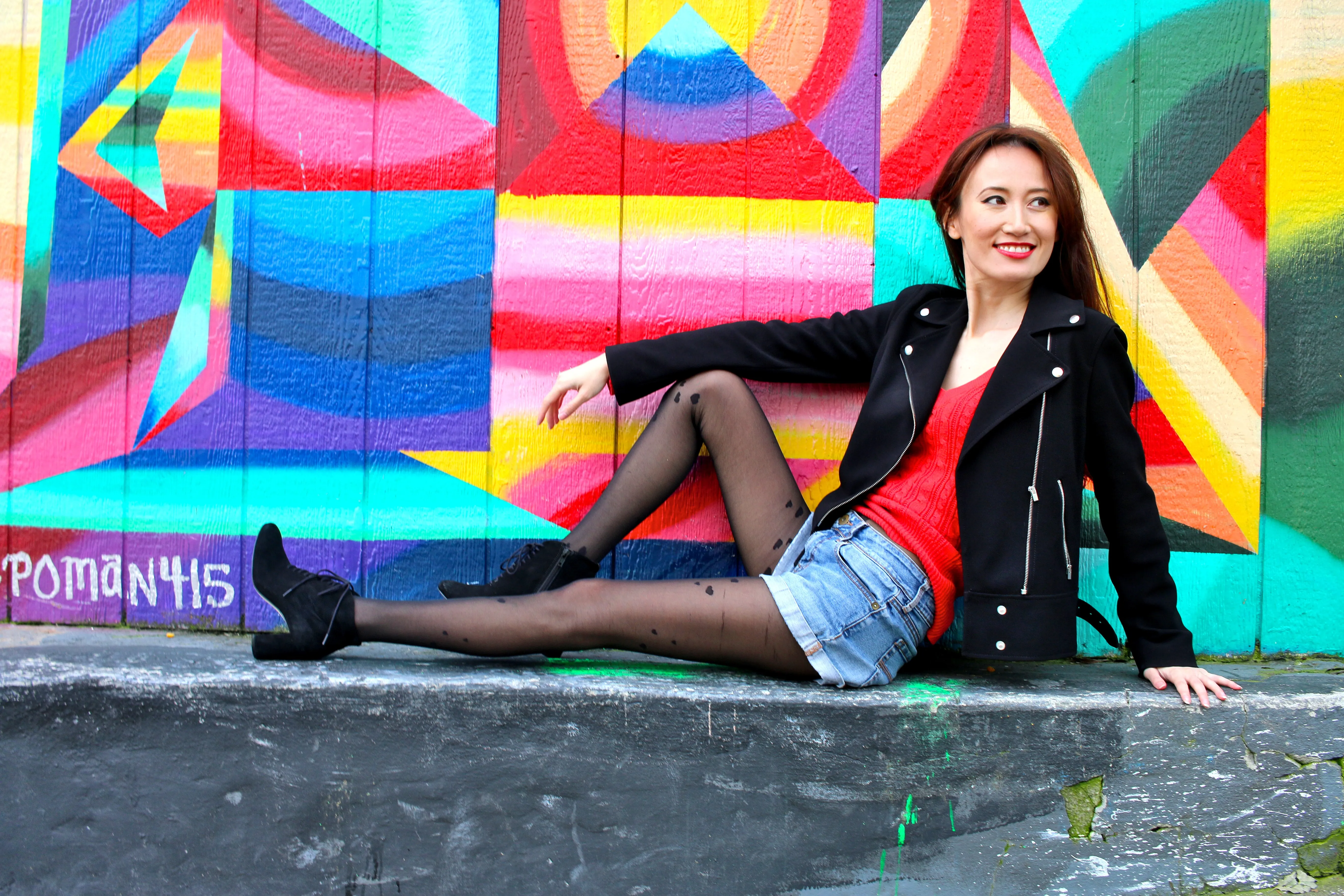 Heart Fairycore Grunge Tights