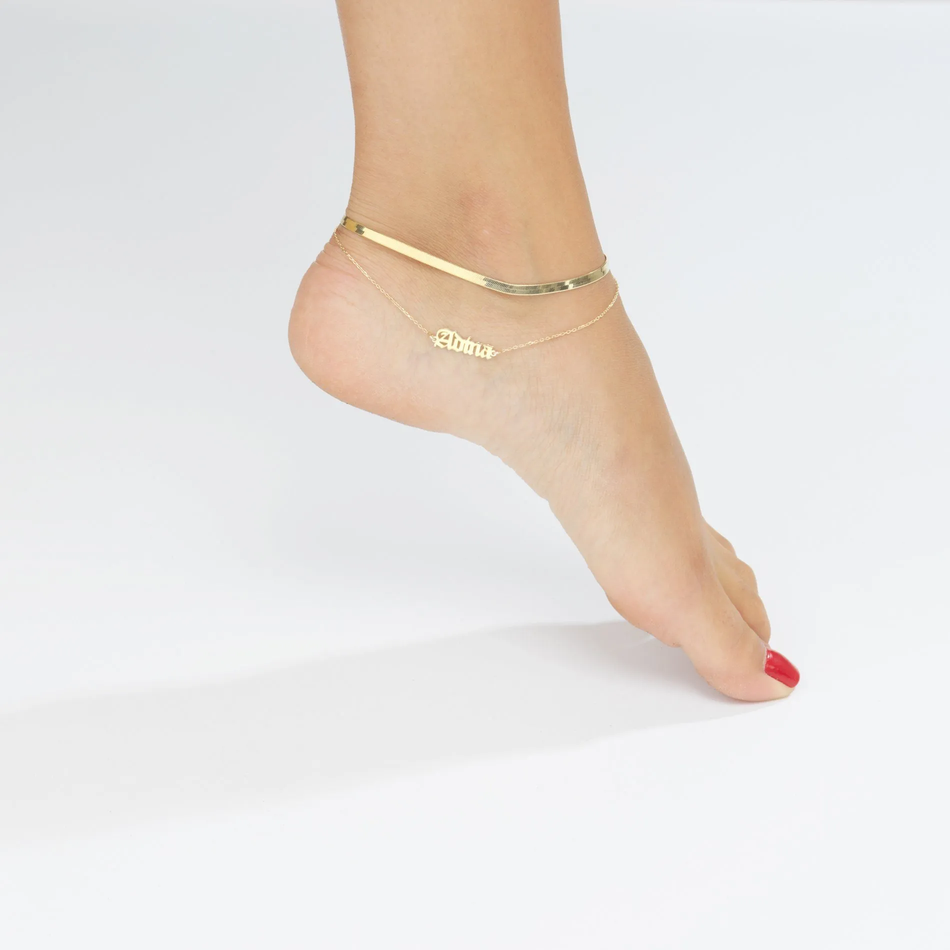 Herringbone Anklet