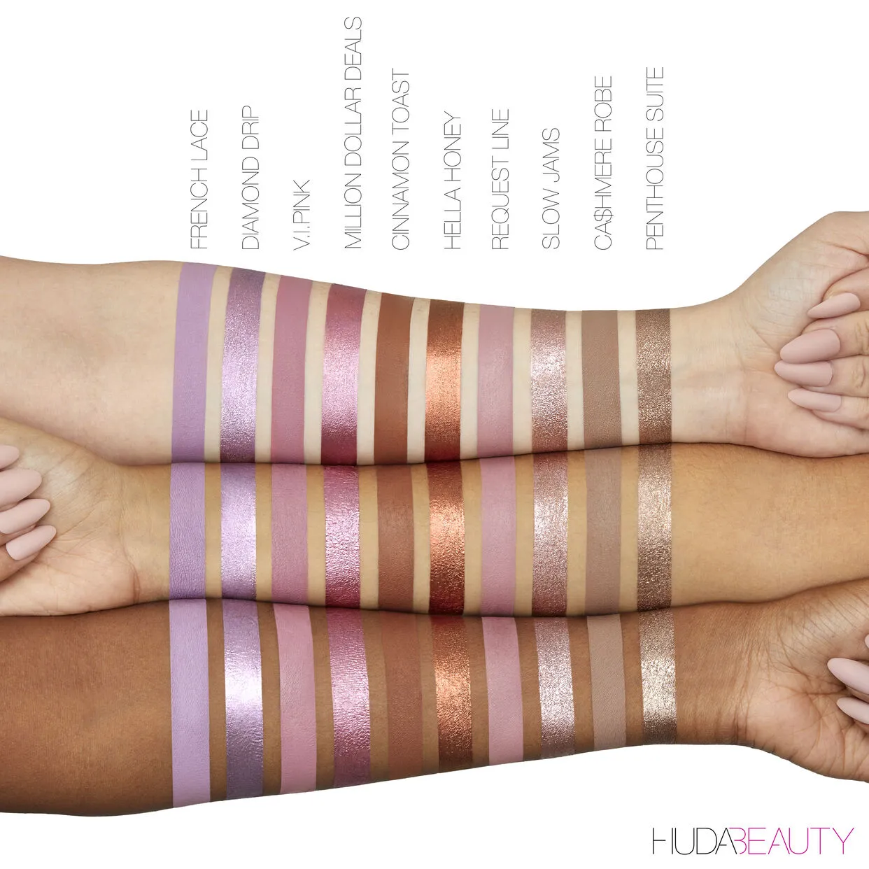 Huda Beauty Matte and Metal Melted Shadow