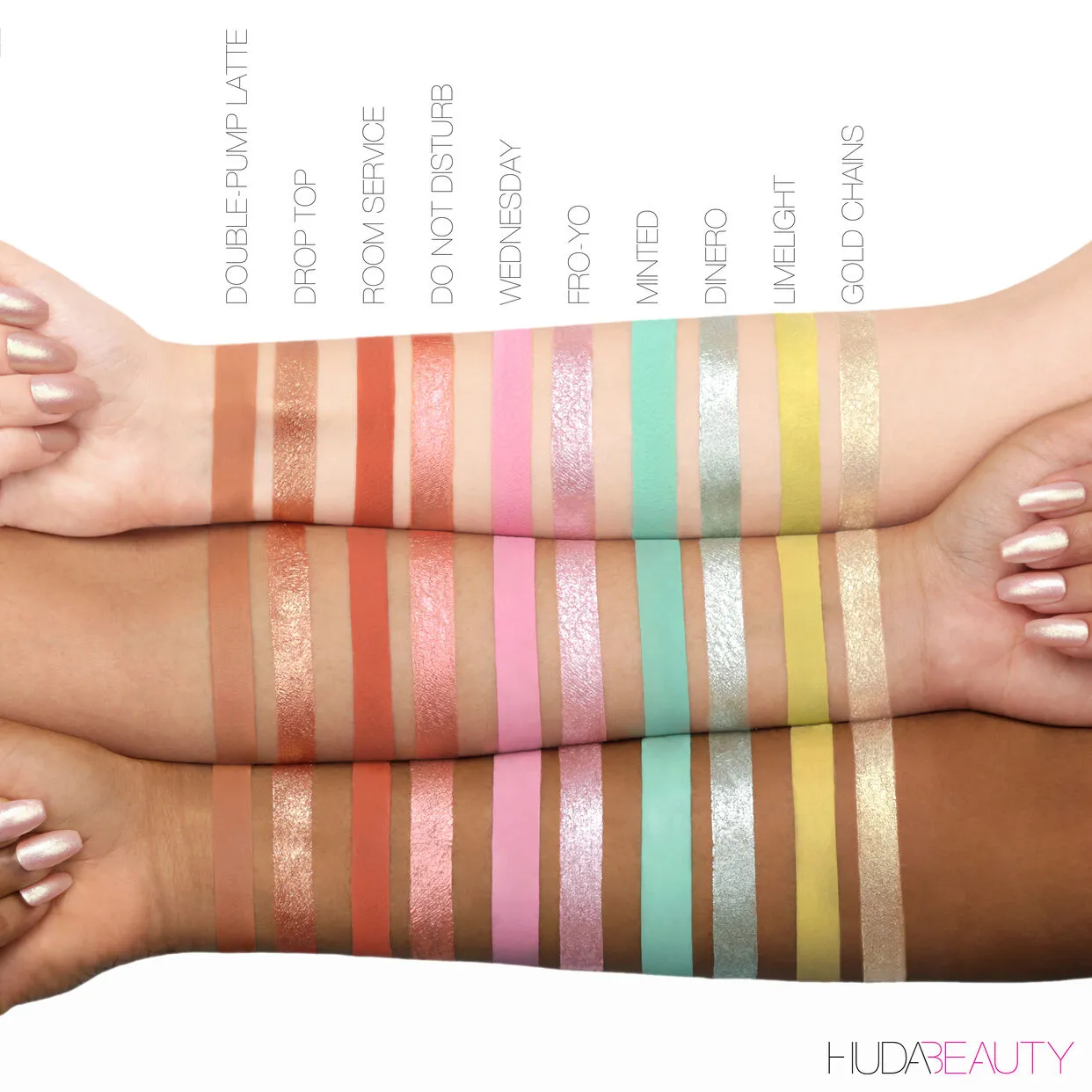 Huda Beauty Matte and Metal Melted Shadow