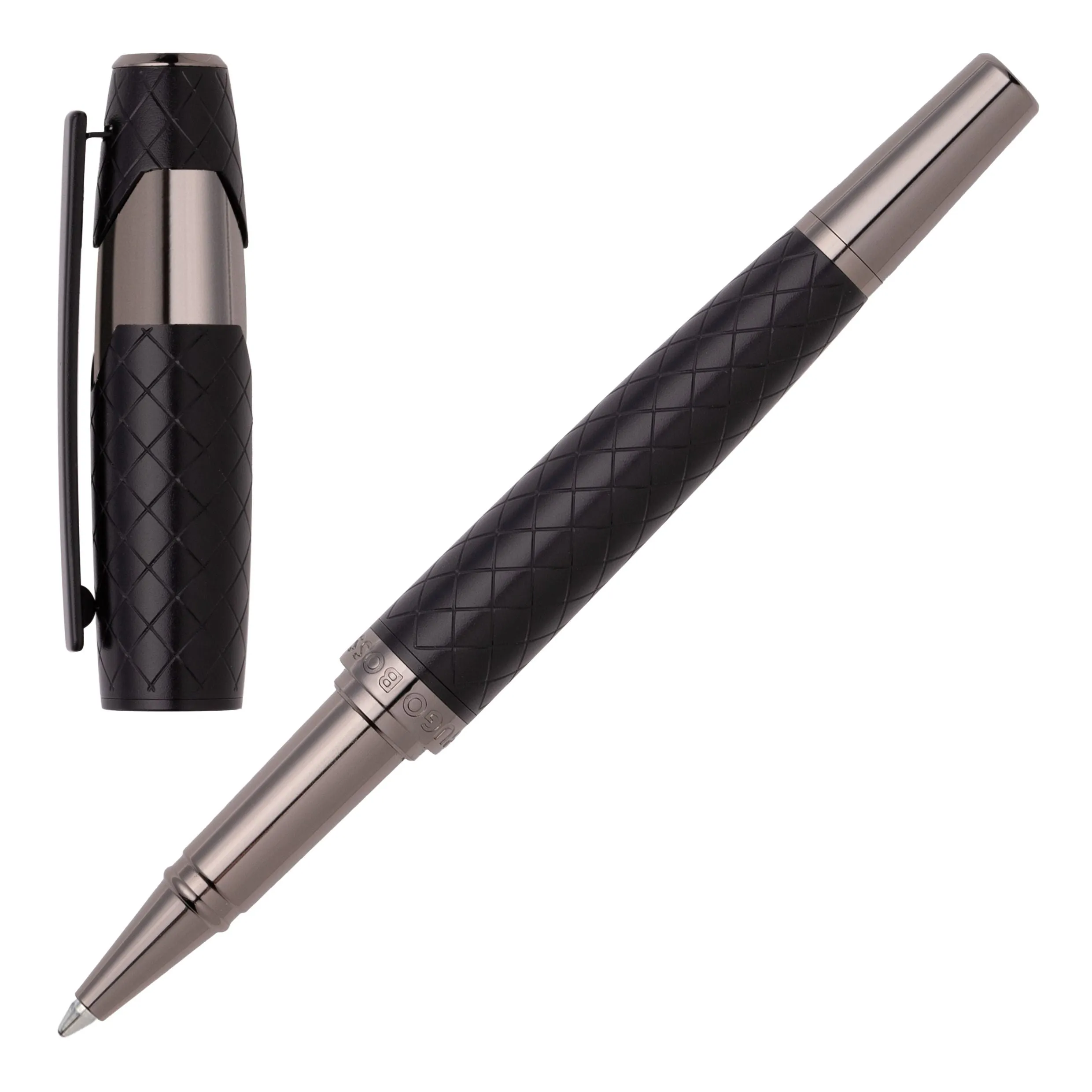 HUGO BOSS HSS2525A-Rollerball pen Chevron Black