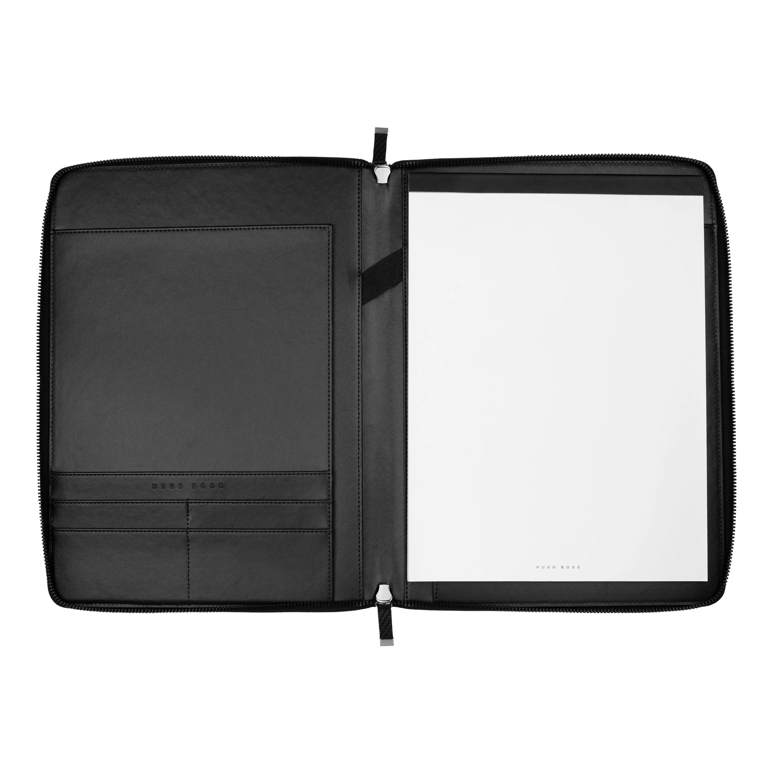 HUGO BOSS HTA106A-Conference folder zip A4 Herringbone Black