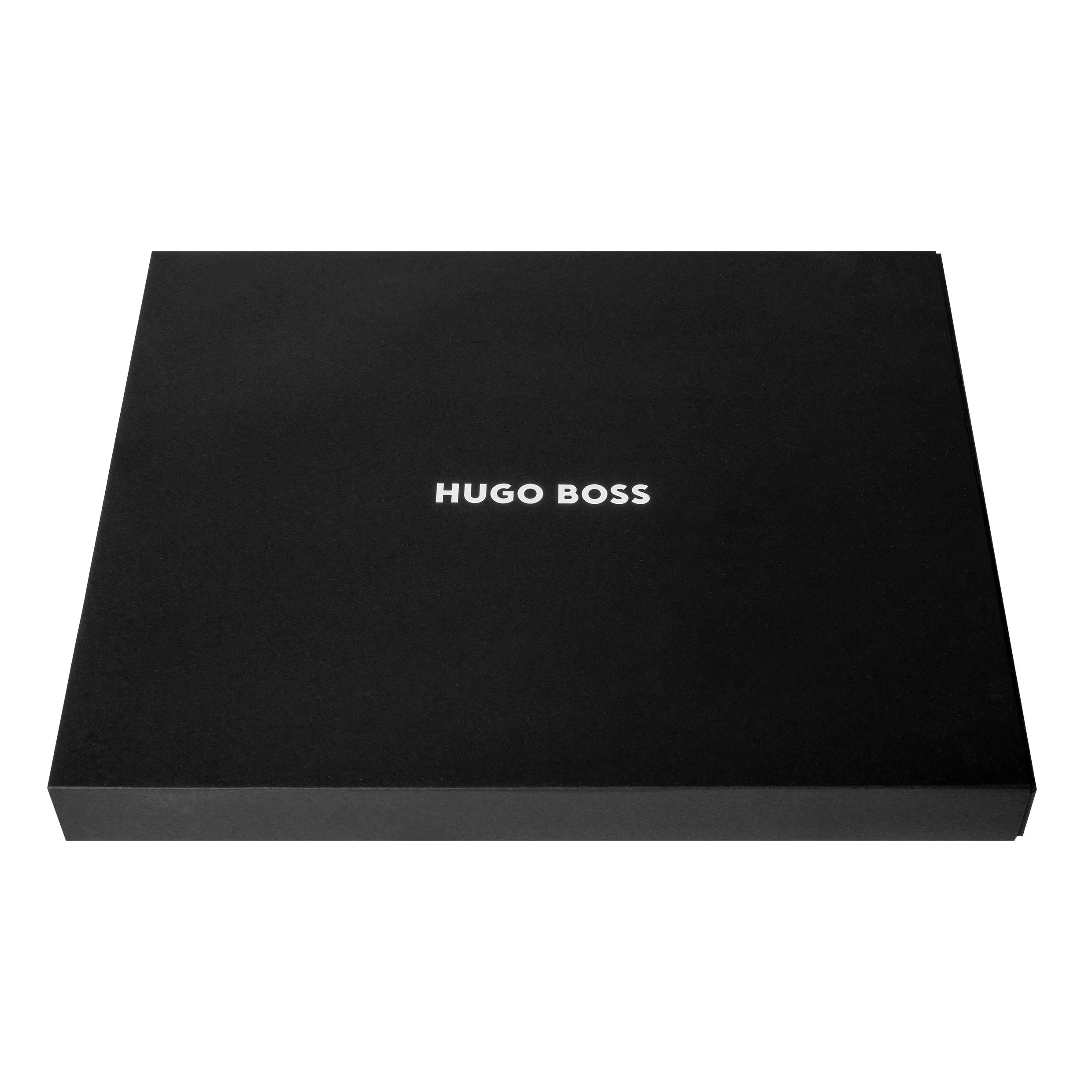 HUGO BOSS HTA106A-Conference folder zip A4 Herringbone Black