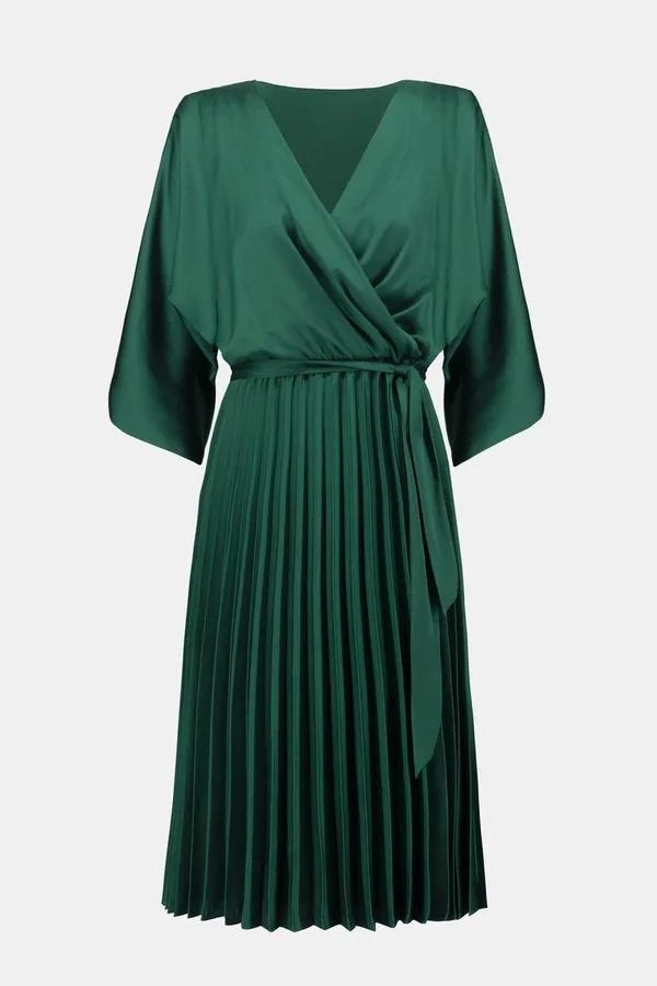 Joseph Ribkoff Pleated Fit Flare Dress 234265
