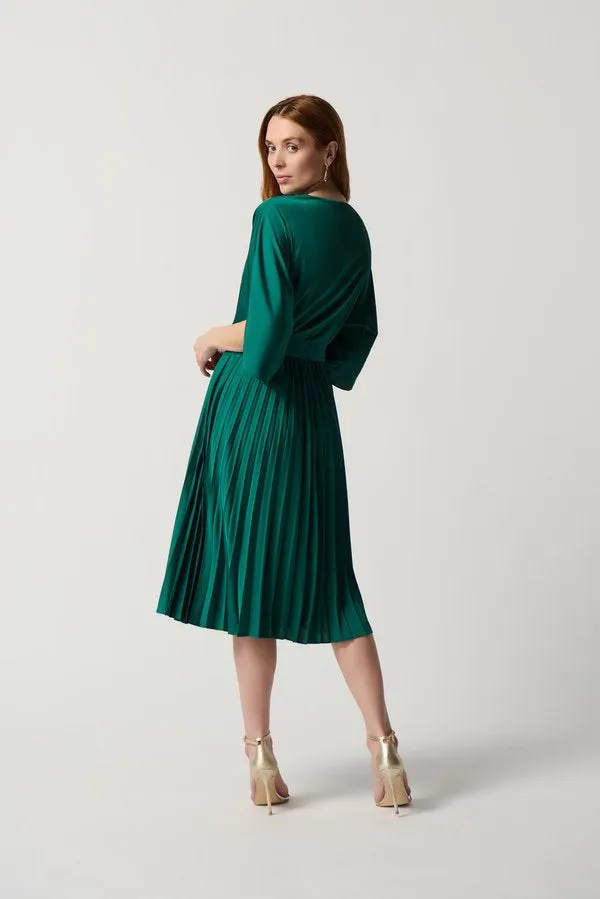 Joseph Ribkoff Pleated Fit Flare Dress 234265