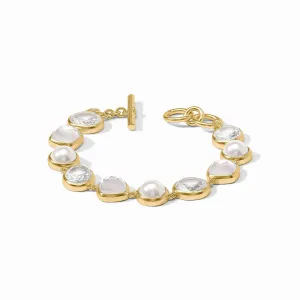 Kaleidoscope Tennis Bracelet - Iridescent Clear Crystal