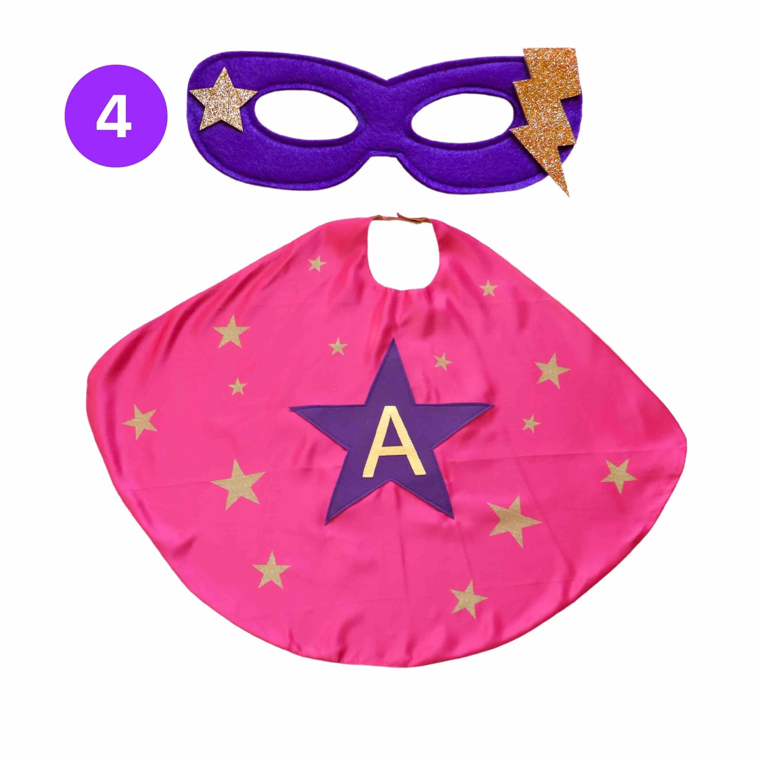 Kids Costume Cape - Kids Custom Gift - Select Initial
