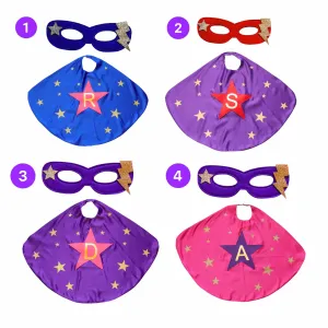 Kids Costume Cape - Kids Custom Gift - Select Initial