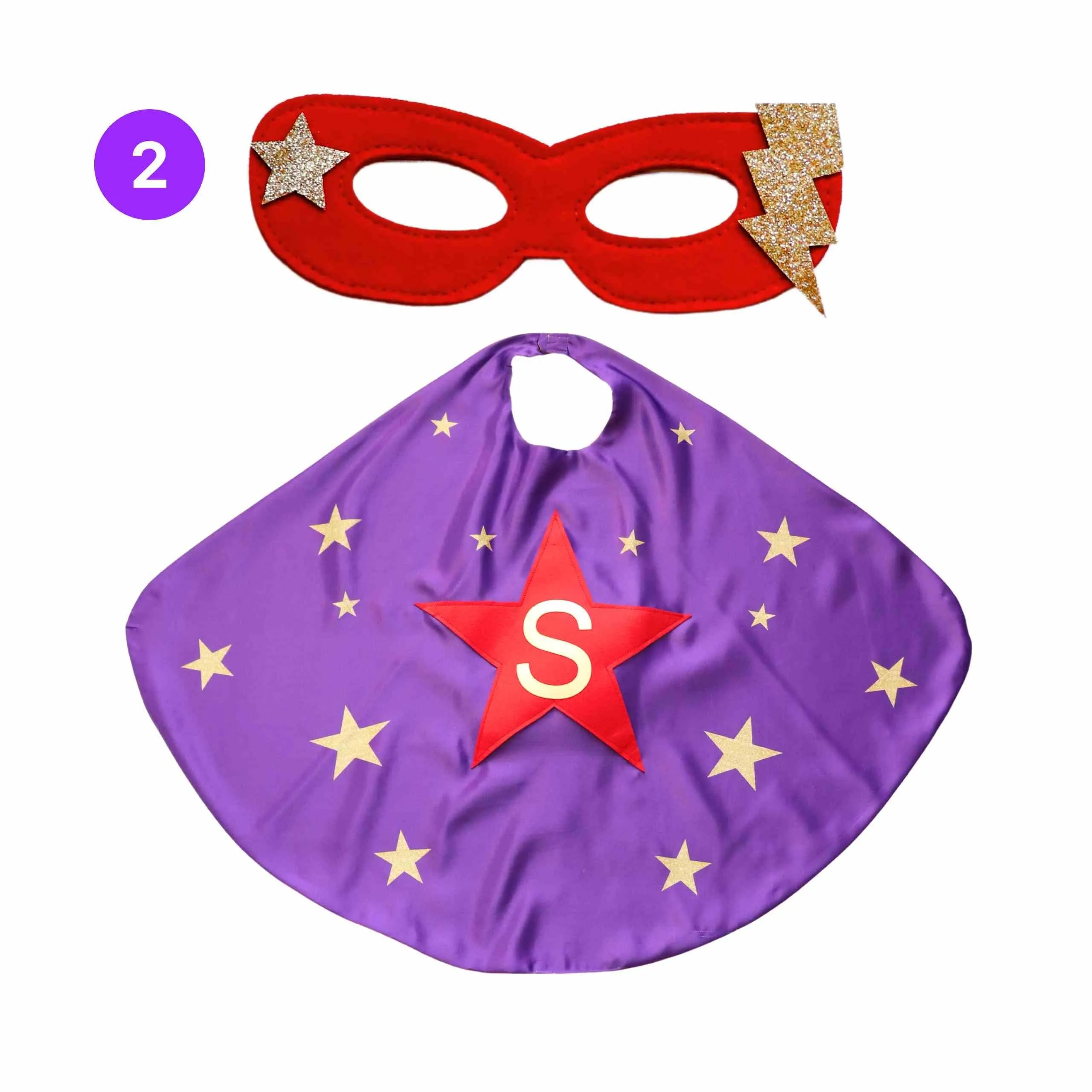 Kids Costume Cape - Kids Custom Gift - Select Initial