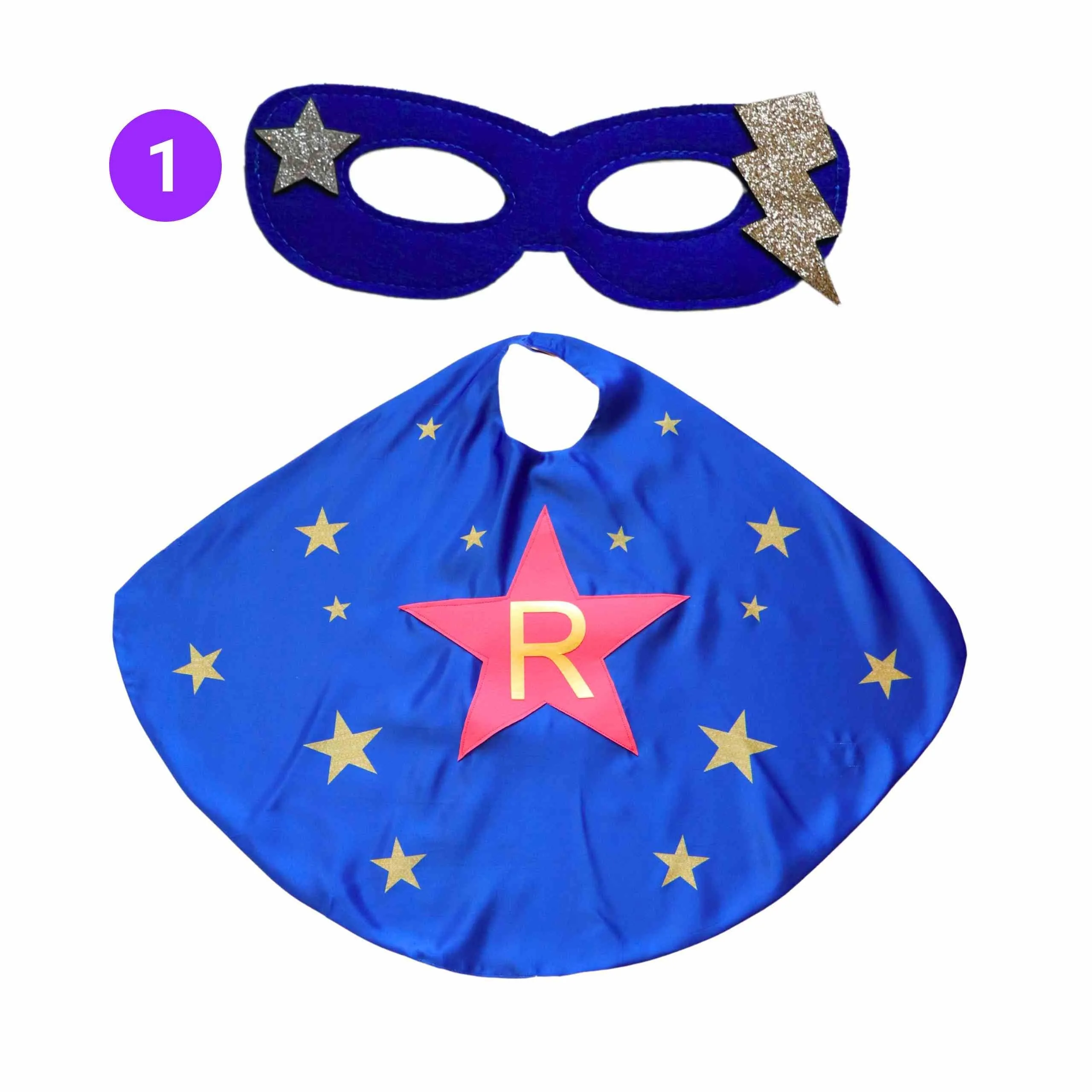 Kids Costume Cape - Kids Custom Gift - Select Initial