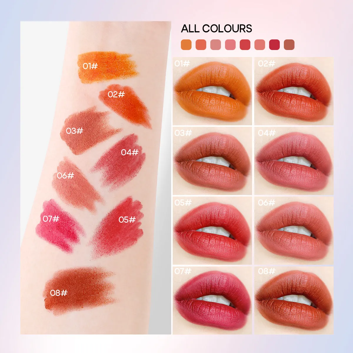 KISSIO Mini Lipstick Set(8 PCS)