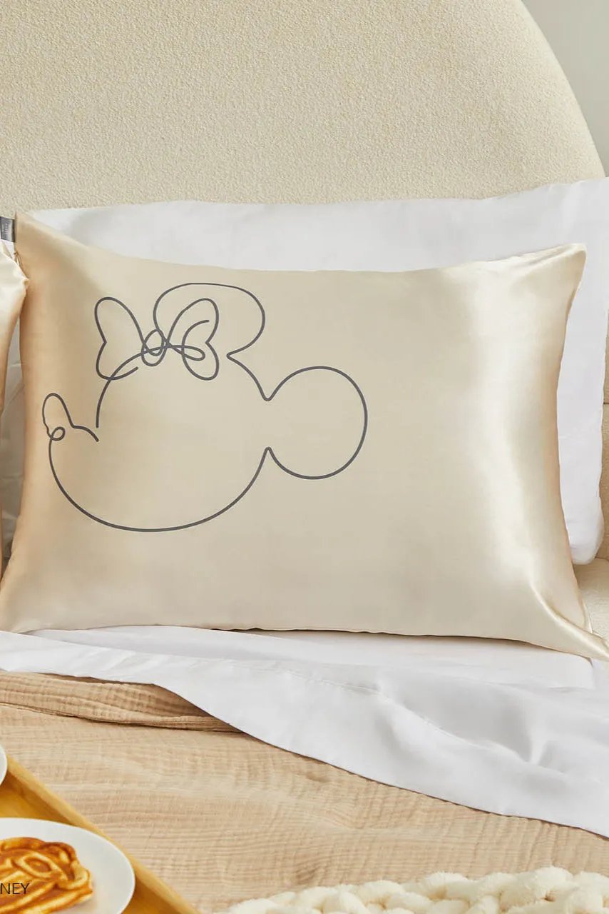 Kitsch & Mickey and Minnie Satin Pillowcase Standard Mr. Mouse