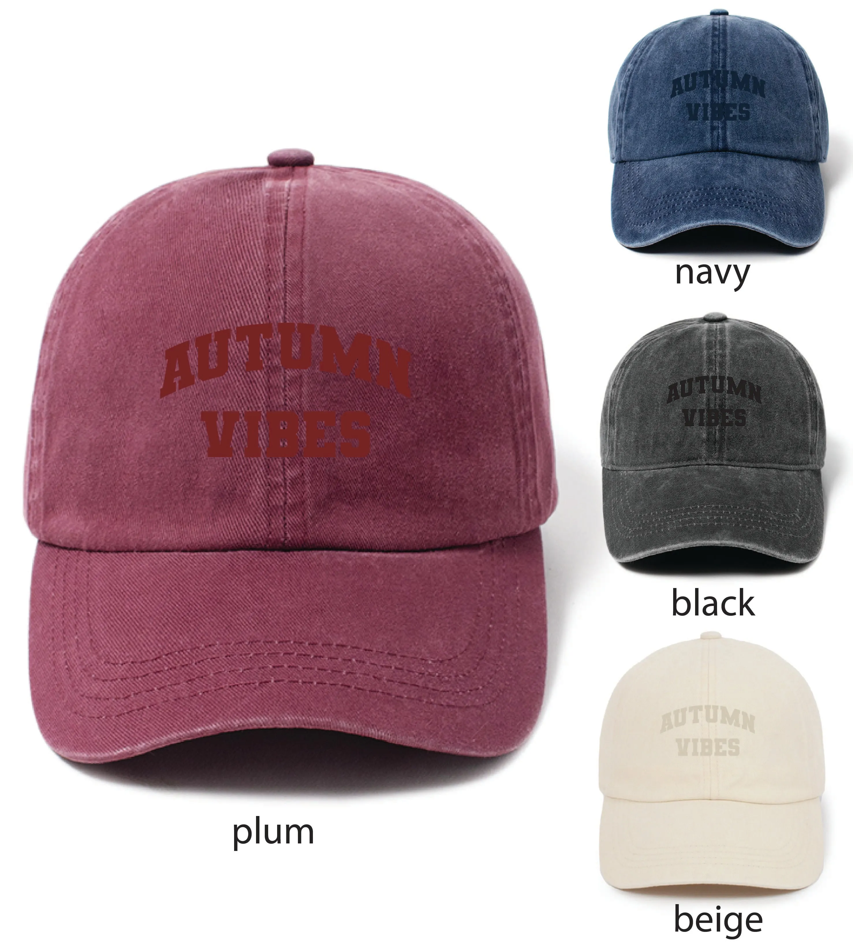 LCAP2969 - AUTUMN VIBES Washed Twill Baseball Cap