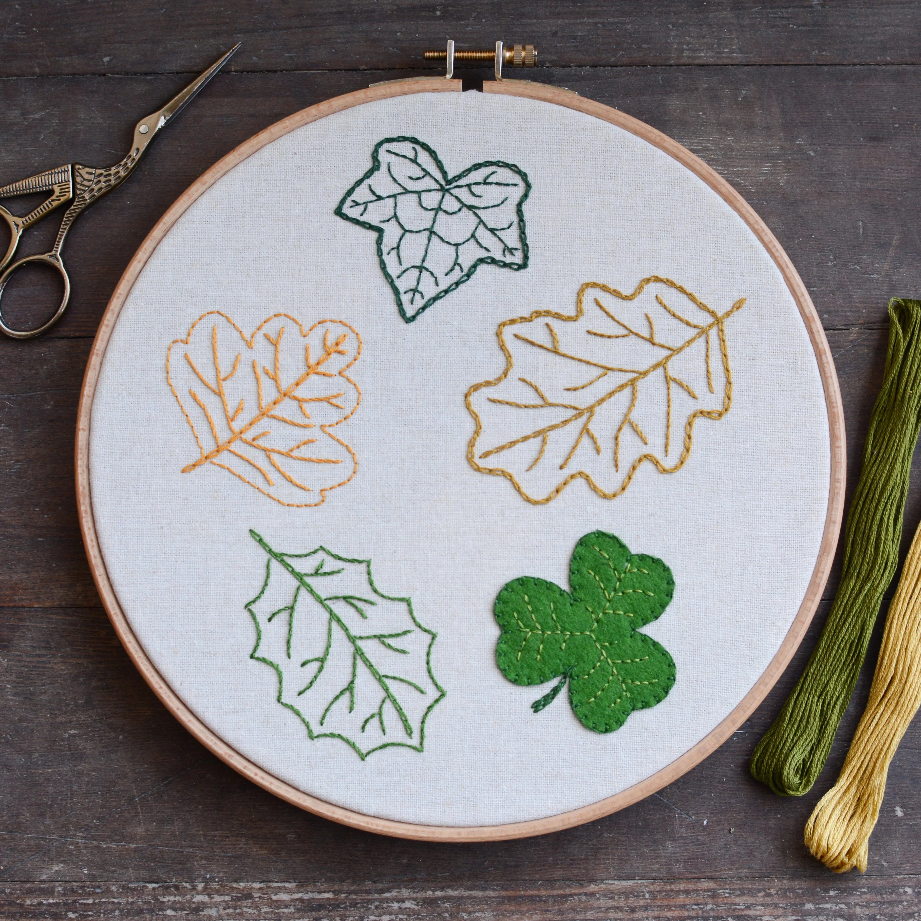 Leaf Embroidery Pattern - European Collection