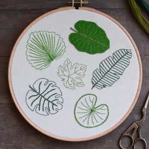 Leaf Embroidery Pattern - Tropical Collection