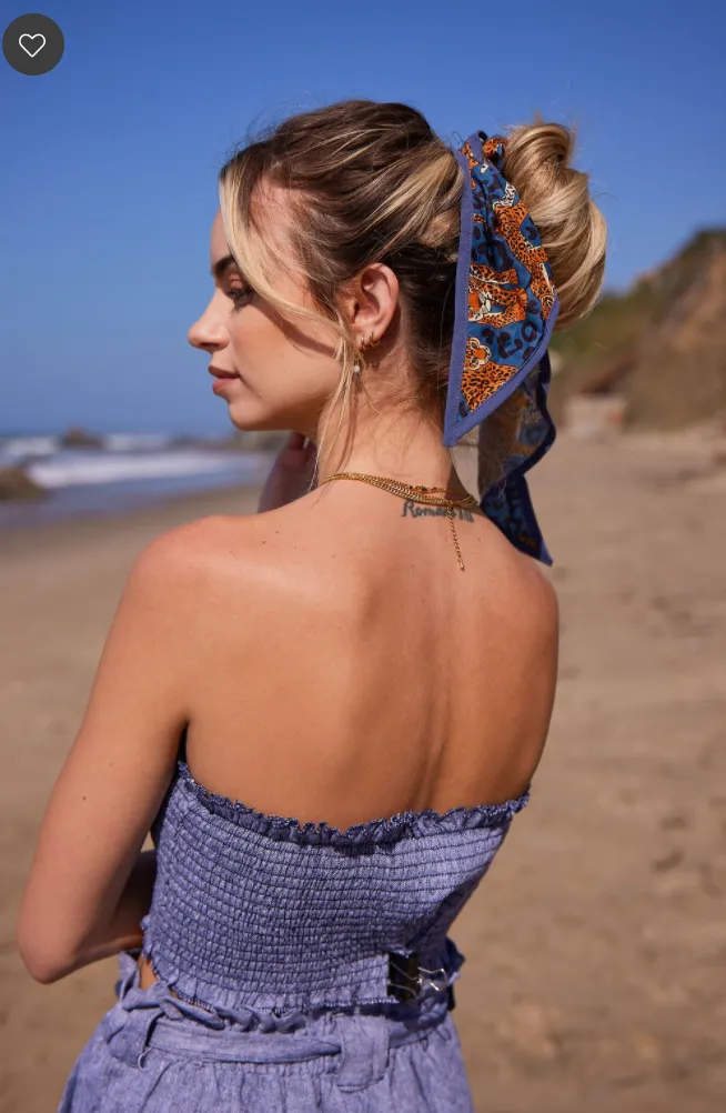Leopard Scrunchie Scarf