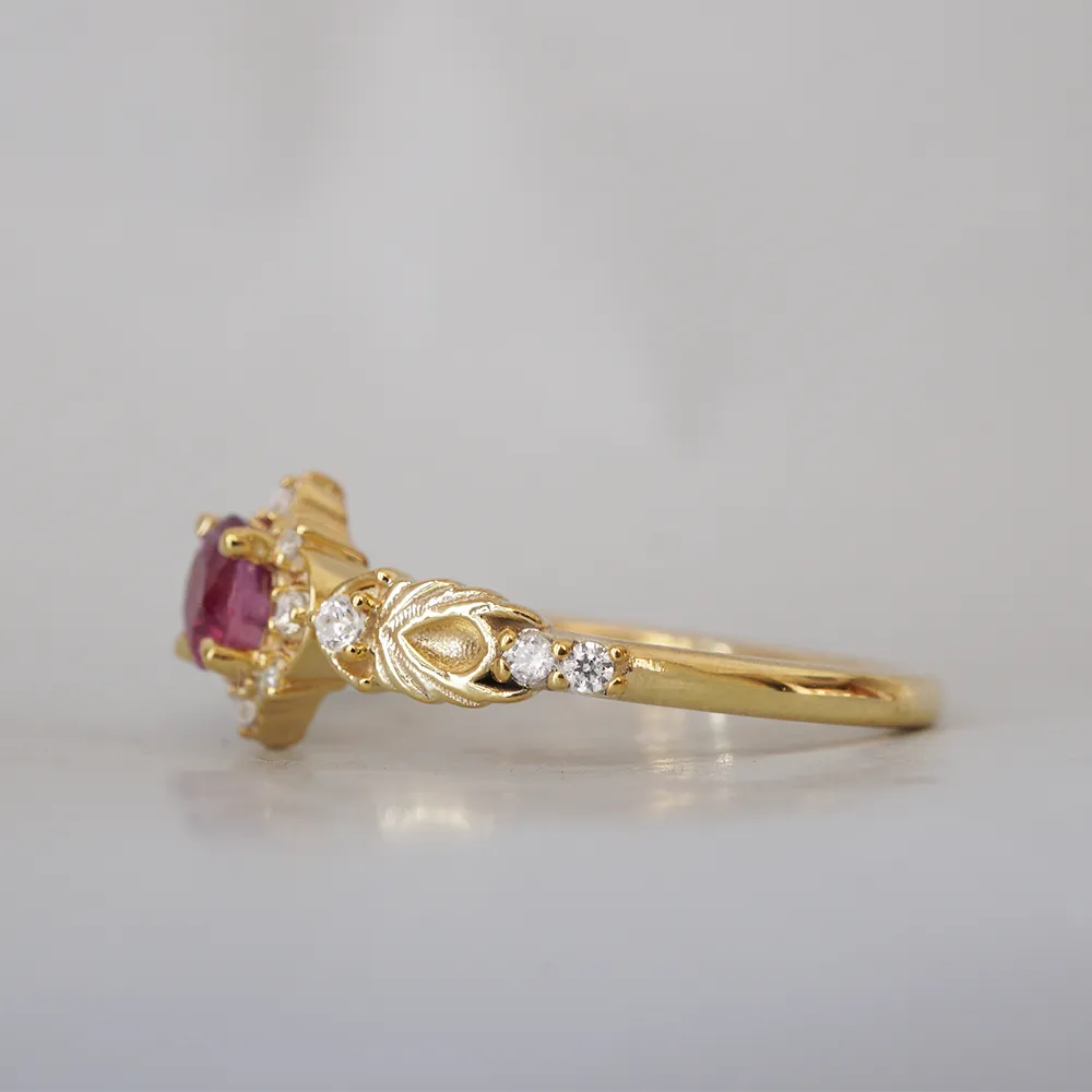 Limited Edition: Spellbound Pink Sapphire Diamond Ring in 14K and 18K Gold