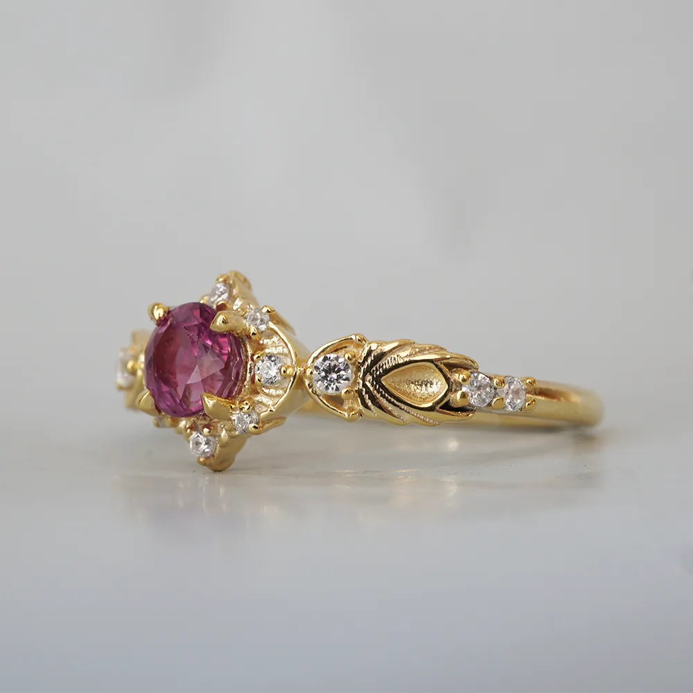 Limited Edition: Spellbound Pink Sapphire Diamond Ring in 14K and 18K Gold
